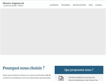 Tablet Screenshot of divorce-express.ch